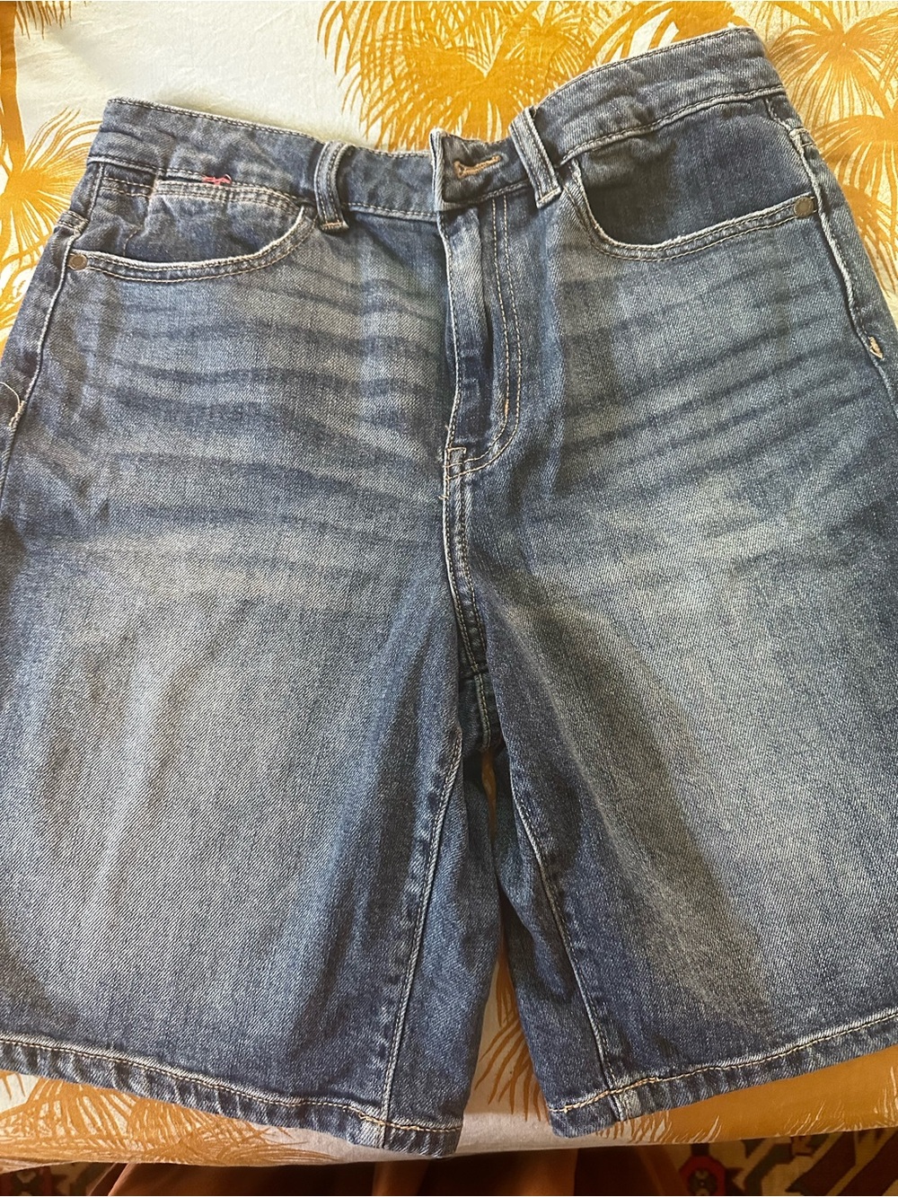 Wrangler Women's Blue Washed Denim Shorts
